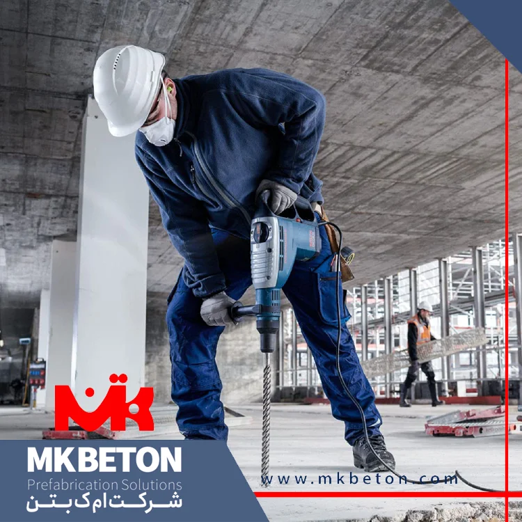 روش کرگیری و سوراخکاری برای کاشت میلگرد