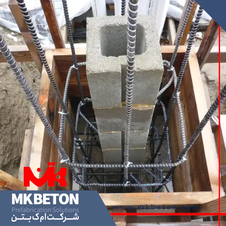 کاشت میلگرد در ستون و تیر